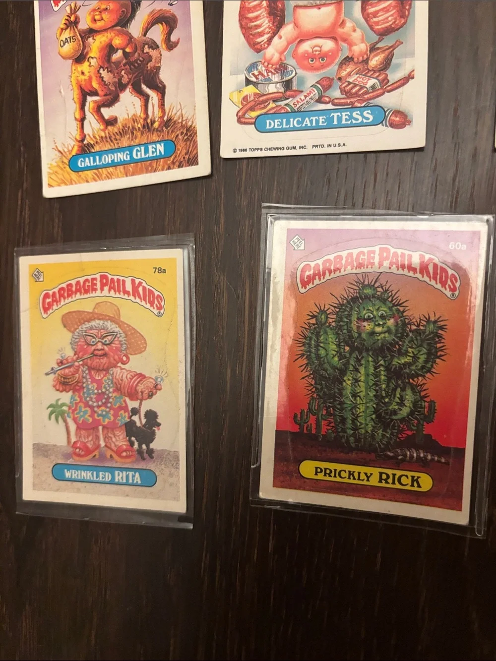 Garbage Pail Kids Collectible Trading Card Lot - vintage 1985 set of 12